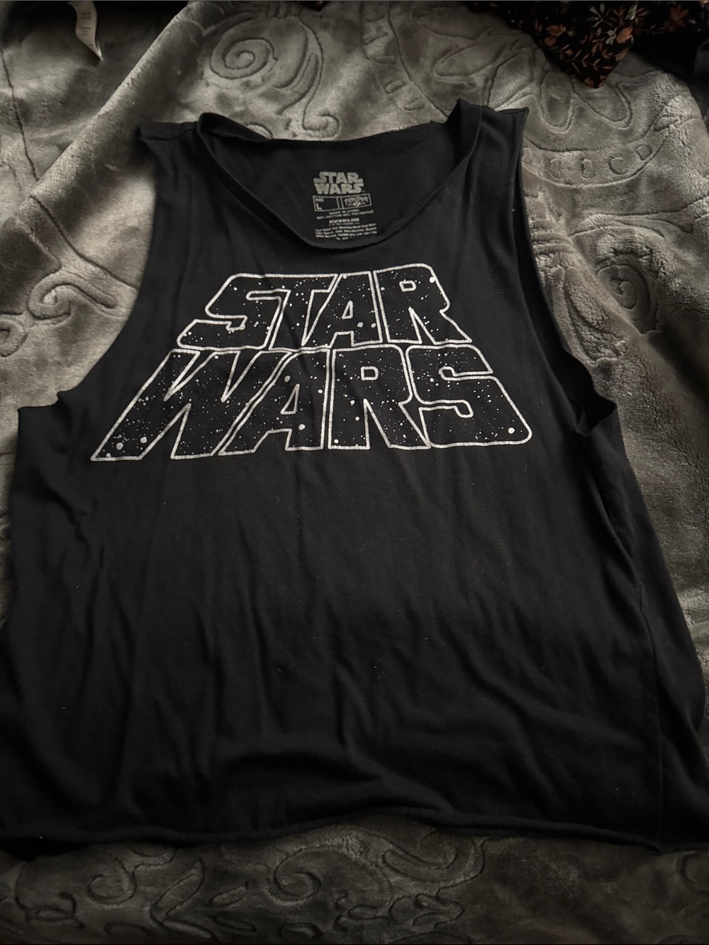 Star Wars Black & White Logo Tank Top
